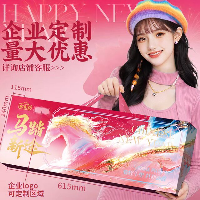 New Year's Eve Nuts Gift Box New Year's Gifts for Relatives and Elderly Gifts Dried Fruit Snacks