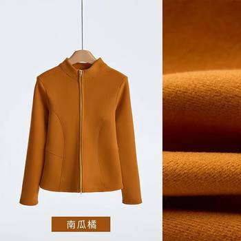 Women's Fleece-Lined Jacket 2025 New Autumn and Winter Style Slim-Fit down Coat with Thick Fleece Lining