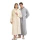 Flannel Men's Nightgown, Women's Couple's Pajamas, Autumn and Winter Coral Velvet Bathrobe Style, Thickened and Warm, Long Style for Home Use