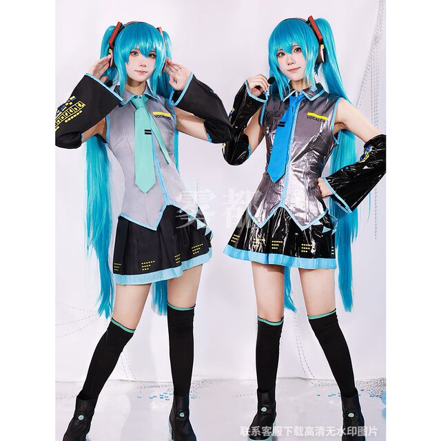 Hatsune Cosplay Costume, Wig, Shoes, Official Outfit, Princess, Anime Exhibition, Female Costume, Cosplay, Future, Two-Dimensional