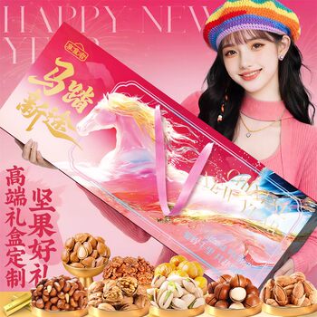 [Fan Favorite]New Year's Nut Gift Box for Spring Festival, New Year's Gifts for Visiting Relatives, Gifts for Elders, Dried Fruit Snack Gift