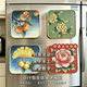 DIY Cloisonné Enamel Fridge Magnet Semi-Finished Product Handmade Activity Materials 12 Flower Goddess Intangible Cultural Heritage Cloisonné Decorations