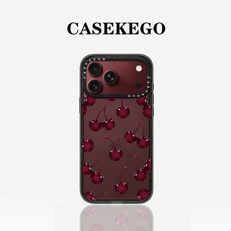 Casekego Cherry Jelly Is Suitable for the New Apple 18Promax Burgundy Phone Case Iphone17/16Pro Cartoon Niche High-End 15/14 Magnetic Anti-Fall 13/12 Protective Case Casekego Cherry Jelly Is Suitable for the New Apple 18Promax Burgundy Phone Case Iphone17/16Pro Cartoon Niche High-End 15/14 Magnetic Anti-Fall 13/12 Protective Case