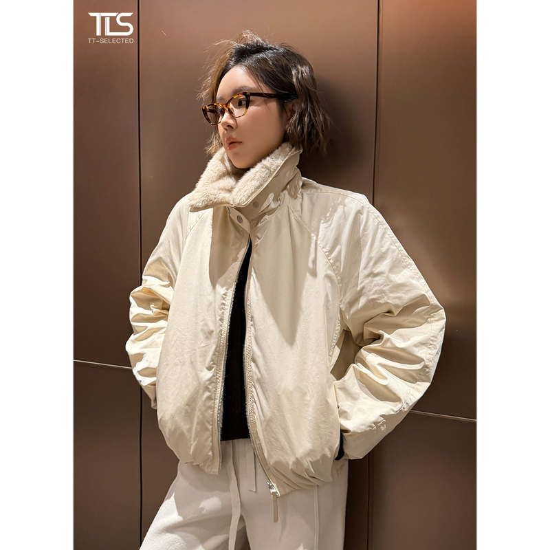 Auntie Tts【Ed Jacket】Reversible Fur Coat for Women 2026 Winter Parka Stand Collar Jacket Auntie Tts【Ed Jacket】Reversible Fur Coat for Women 2026 Winter Parka Stand Collar Jacket