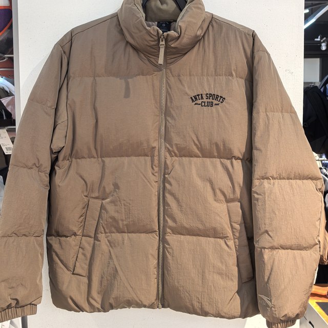 Anta Men's down Jacket down Windbreaker Jacket Stand Collar Thickened Warm down Coat Top 152518907