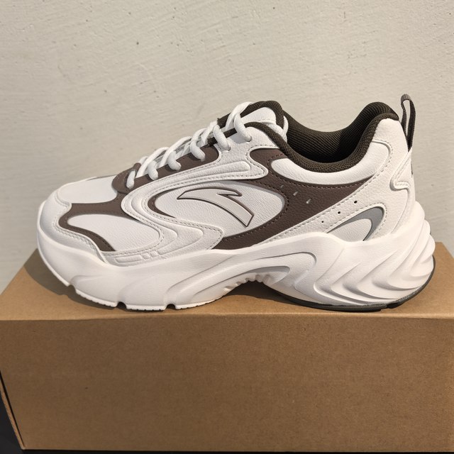 Anta Thick-Soled Comfortable Casual Shoes for Men 2025 Autum New Black Versatile Sports Shoes 112548893