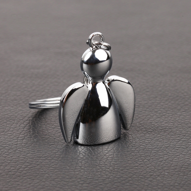 Guardian Angel Metal Keychain Angel Wings High-Value Bag Pendant Ins Style Angel Keychain Guardian Angel Metal Keychain Angel Wings High-Value Bag Pendant Ins Style Angel Keychain