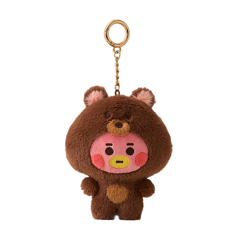 Korean Bt21 Popular Trendy Small Animal Series Plush Pendant Cute Cartoon Keychain Bag Decoration Gift