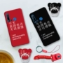 Huawei nova5i mới hoạt hình chiếc nhẫn cá tính với dây buộc GLK-AL00 điện thoại di động vỏ mềm mờ chống rơi - Nhẫn mẫu nhẫn nữ đẹp 2021