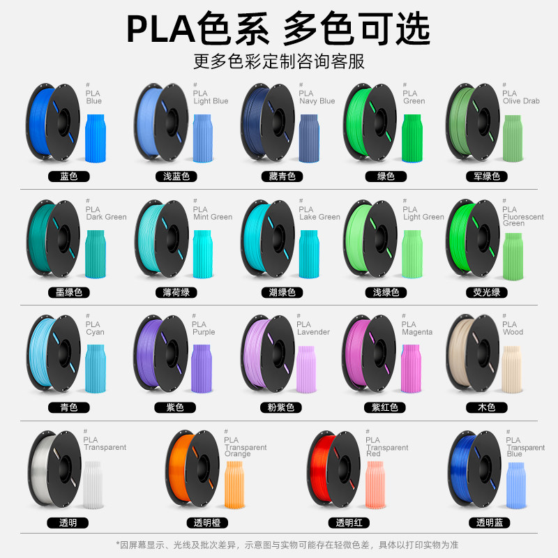 PLA Basic基础色1kg真能适配拓竹?线径公差与韧性增强的量化实测_3D打印机耗材_淘宝数码网