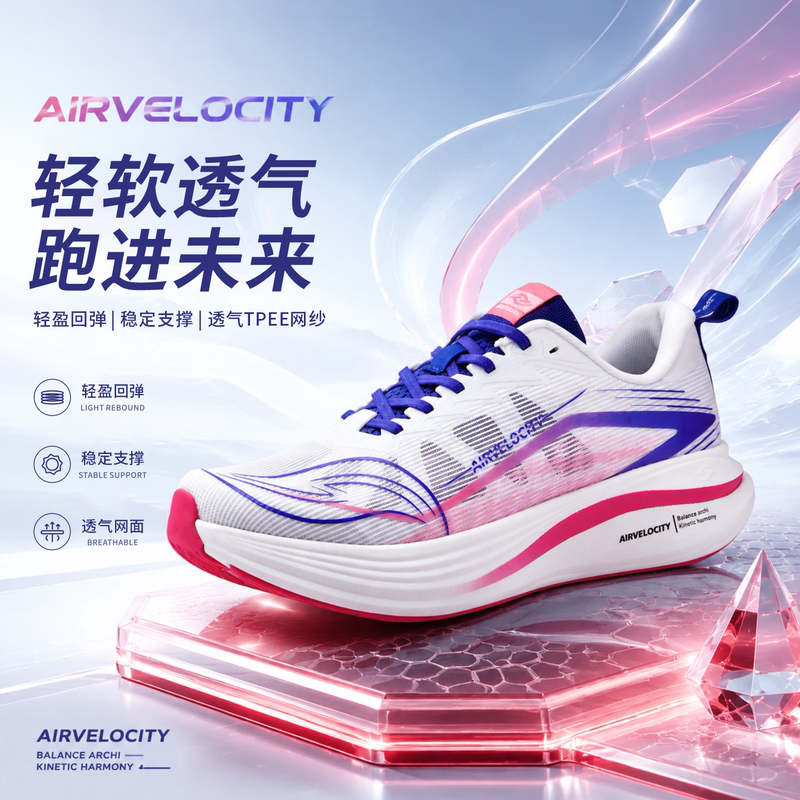 Huang Shengyi's Same Model Nitrogen Technology 5Km 10Km Professional Running Shoes with Cushioning and Rebound 2026 New Sports Shoes