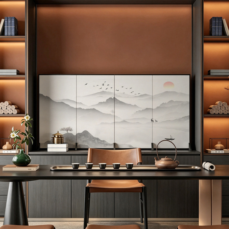 Cloudy Landscape Sunset Folding Desktop Small Screen Partition for Office Tea Table Entryway Movable Privacy Low Partition Panel Cloudy Landscape Sunset Folding Desktop Small Screen Partition for Office Tea Table Entryway Movable Privacy Low Partition Panel