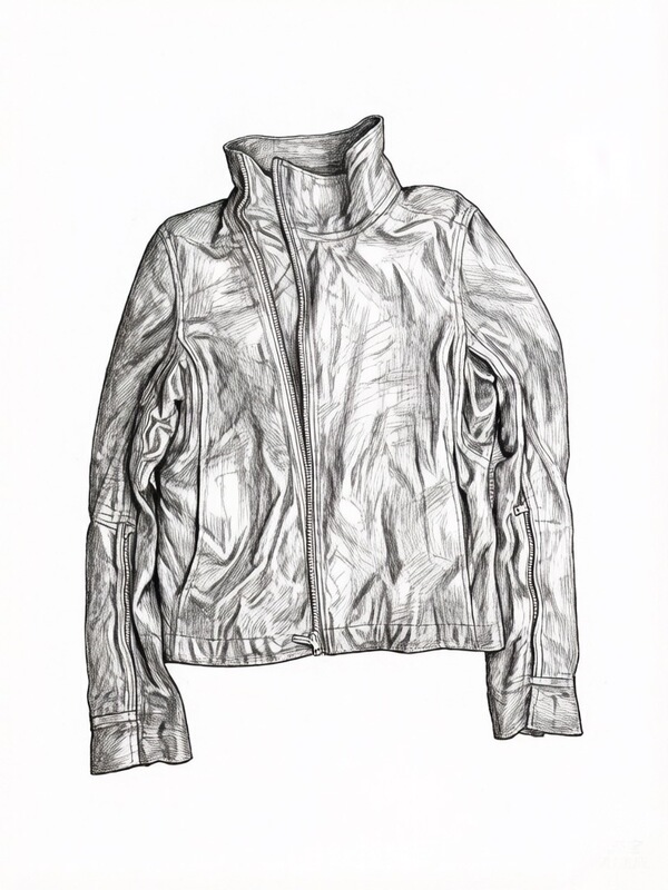 【Dini】FW20 “Performa” Asymmetrical Zip Waxxed Jacket