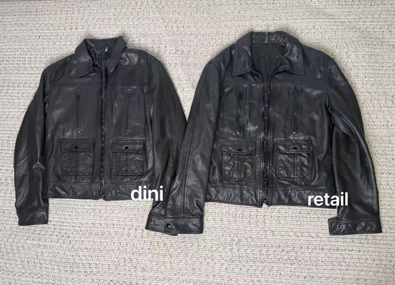 DiniHomme AW06 Кожаная куртка в стиле милитари This Grey Days 