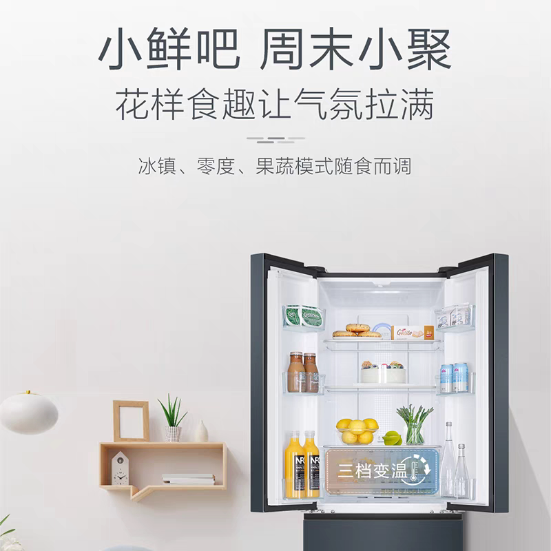 海尔BCD-336WLHFD9DC9冰箱图片