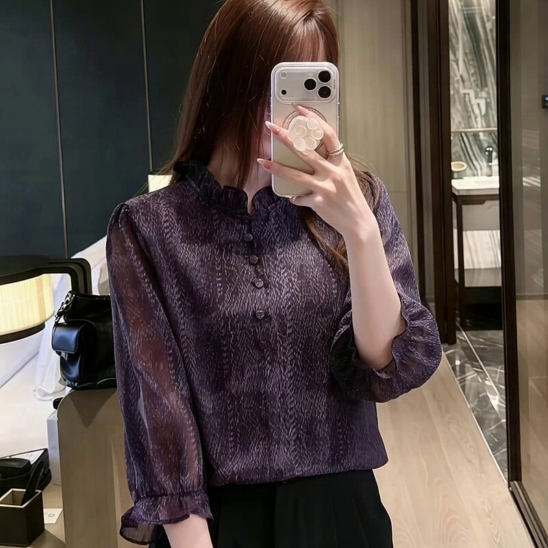 2026 New Style French Shirt Long-Sleeve Women's Korean Fashion Autumn Versatile Comfortable Stylish Top Trendy 2026 New Style French Shirt Long-Sleeve Women's Korean Fashion Autumn Versatile Comfortable Stylish Top Trendy