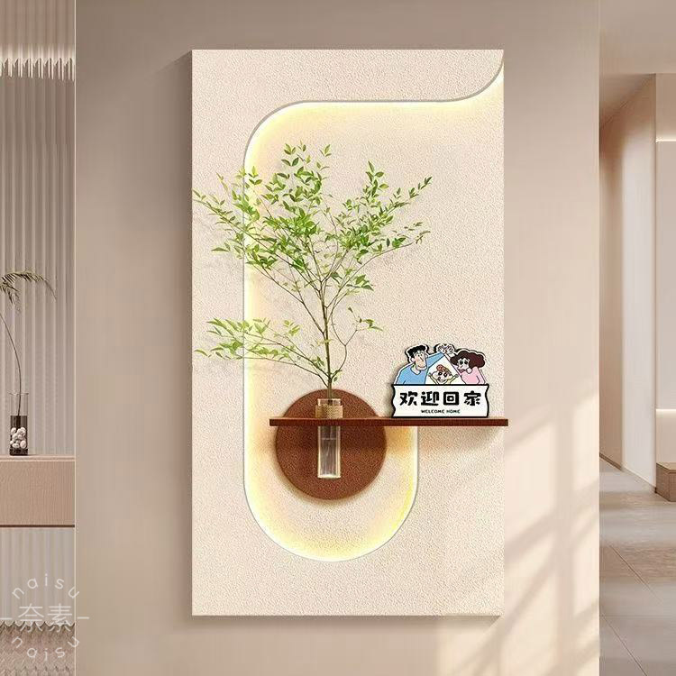 DIY Hydroponic Green Plant Entrance Decoration Painting New Cream Style Corridor Wall Art Sandstone 3D Entryway Mural DIY Hydroponic Green Plant Entrance Decoration Painting New Cream Style Corridor Wall Art Sandstone 3D Entryway Mural