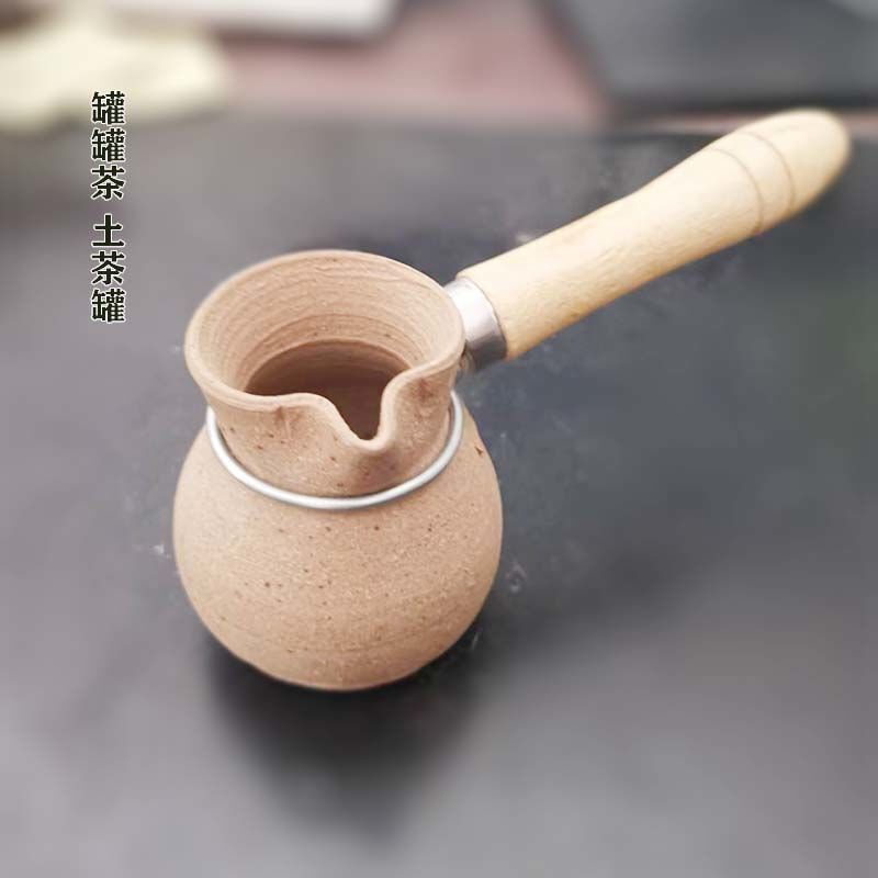 Gansu Clay Teapot with Side Handle, Coarse Pottery Tea Pot, Tianshui Tea Brewing Pot, Tea Brewing Utensil
