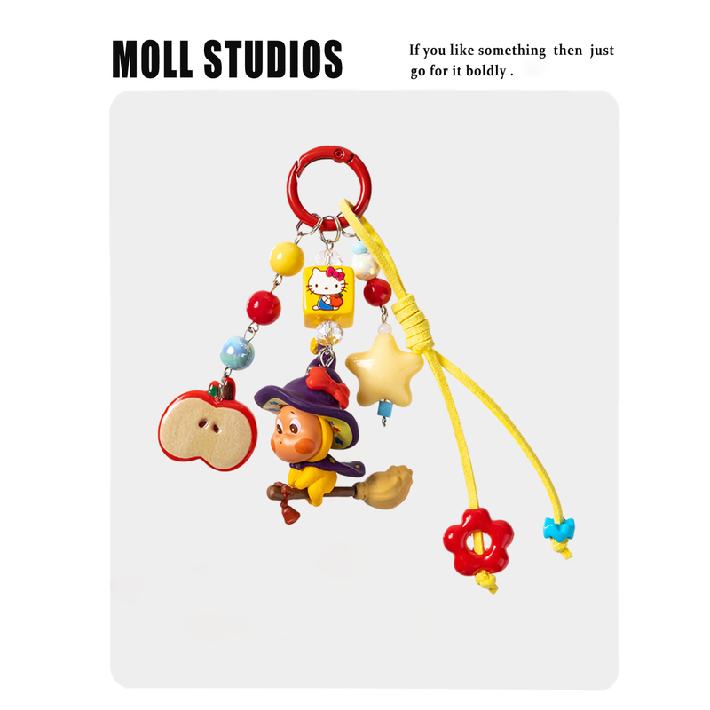 Moll Original Star Pendant Mobile Phone Chain Handmade DIY Keychain Bag Pendant Birthday Gift for Girls Moll Original Star Pendant Mobile Phone Chain Handmade DIY Keychain Bag Pendant Birthday Gift for Girls