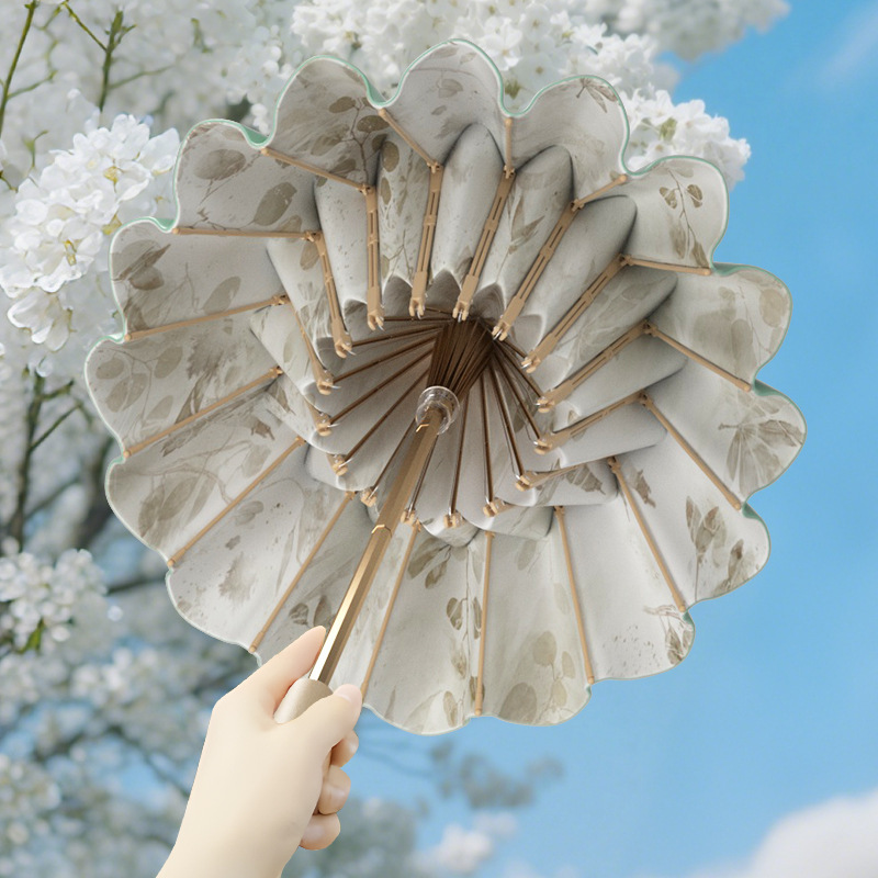 Chinese-Style Reinforced Double-Bone Thickened Colorful Sunscreen Umbrella with Uv Protection, High Aesthetic Value, Suitable for Girls, Dual-Use for Sun and Rain, Foldable Umbrella Chinese-Style Reinforced Double-Bone Thickened Colorful Sunscreen Umbrella with Uv Protection, High Aesthetic Value, Suitable for Girls, Dual-Use for Sun and Rain, Foldable Umbrella