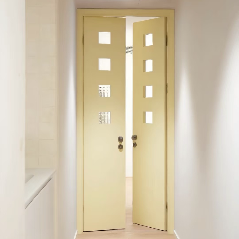 Cobbet-Seyès Small Blue Door, Extremely Narrow Double-Door Wardrobe, Study Room, Double-Door Bedroom Door, Room Door, Solid Wood Lacquer