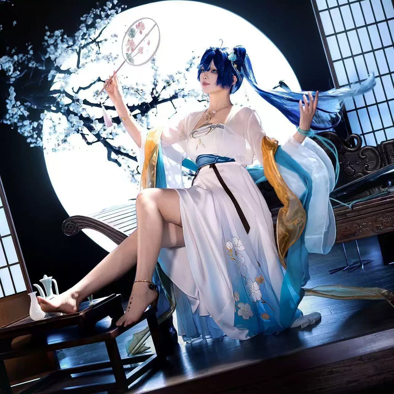 鸣潮尤诺cos服尤诺永庆坊联动汉服角色扮演全套C服cosplay服装女