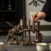 Wukong Tea Ceremony Stand Six Gentlemen Set Household Kung Fu Tea Set Accessories Complete Tea Making Tools Tea Table Ornaments