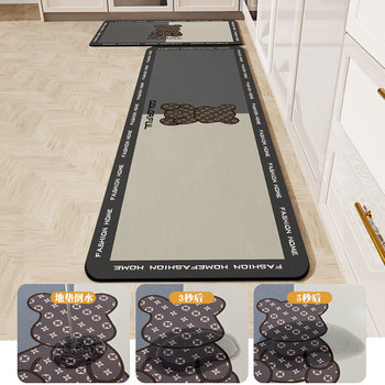 2024 diatom mud kitchen floor mats, dirt-resistant foot mats, oil-proof and water-absorbent mats, door waterproof special wipeable no-wash carpets