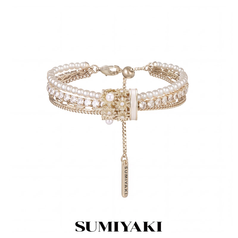 Sumiyaki Serenity Series Blossoming Fortune Pearl Bracelet for Women, 2026 New Model Jewelry