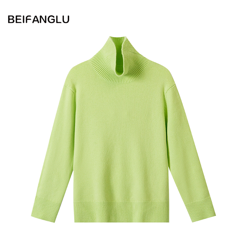 Northern Deer Classic Faye Wong Style Turtleneck Sweater 100% Merino Wool Versatile Knitted Wool Sweater 251582