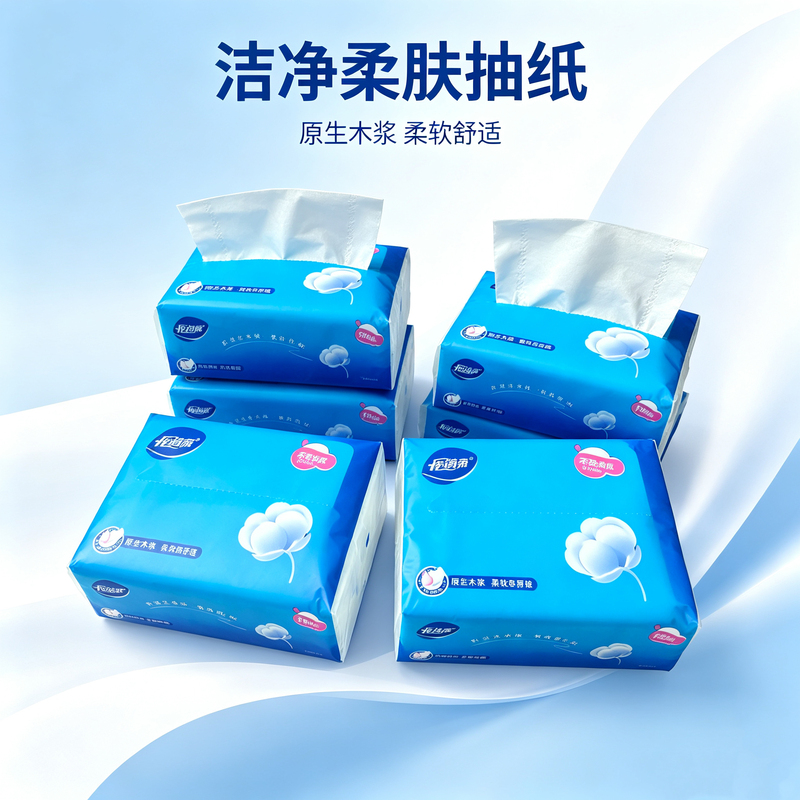 Thickened Tissue Paper Made from Virgin Wood Pulp, Daily Cleaning Tissues for Multiple Areas in the Home Thickened Tissue Paper Made from Virgin Wood Pulp, Daily Cleaning Tissues for Multiple Areas in the Home