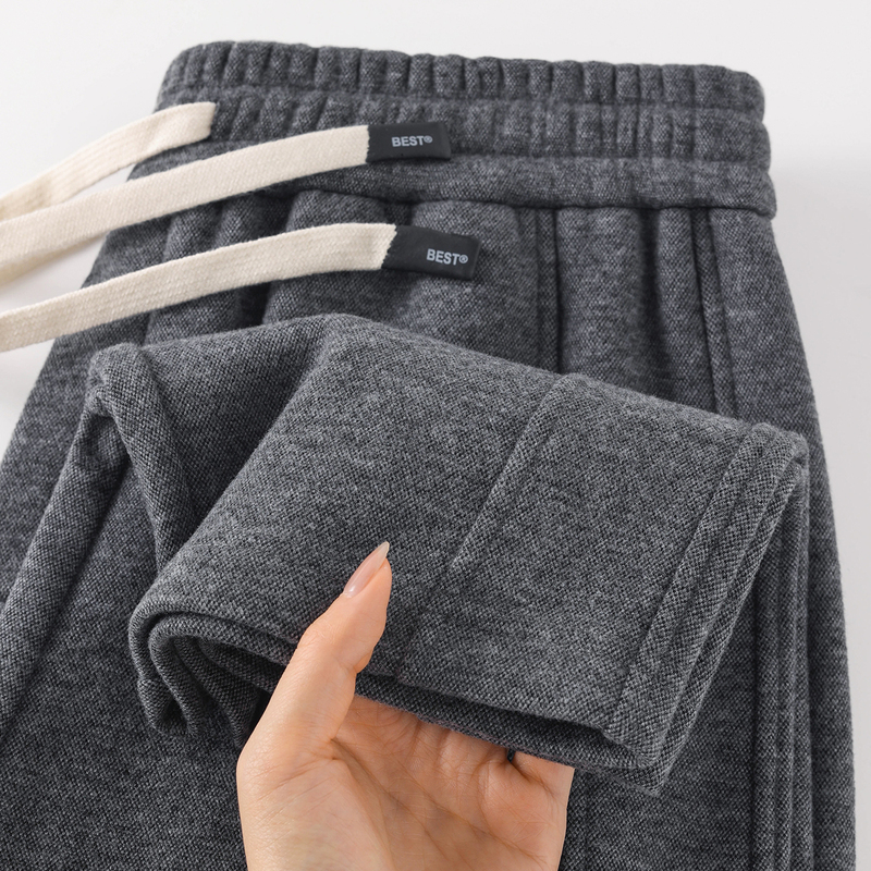 [Natural High-Quality Wool] Wool-Blend Casual Pants for Men, High-Quality Old Money Style Thick Woolen Straight-Leg Pants
