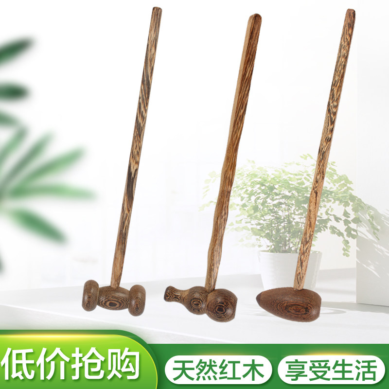 Chicken Wings Woody Massage Hammer Knock Back Hammer leg Acupoint Pat beat Meridian Massager Knocks Hammer Massage Stick small-Taobao