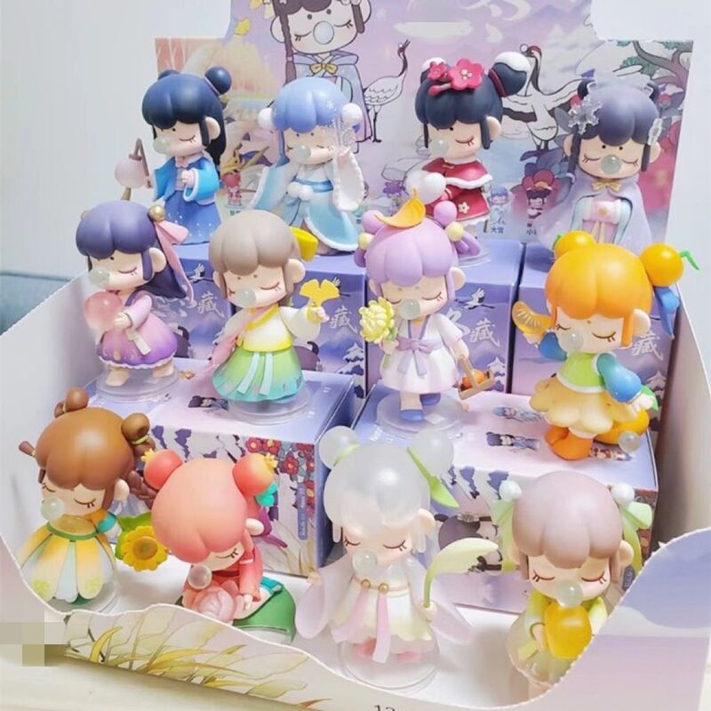 Twelve Zodiac Series Blind Box Cute Dolls Girly Figurines Ornaments Gifts for Women
