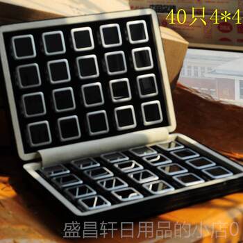 High-grade 12-metal box high gold zipper box bag sample jewelry loose stone box loose diamond box colorful treasure ring noodle box