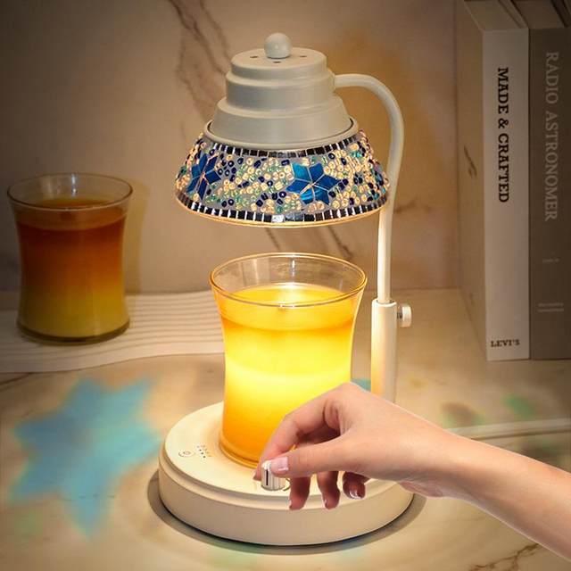 Fireless diffuser color melt wax lamp timed dimming aromatherapy candle melt candle lamp living room bedroom bedside atmosphere light
