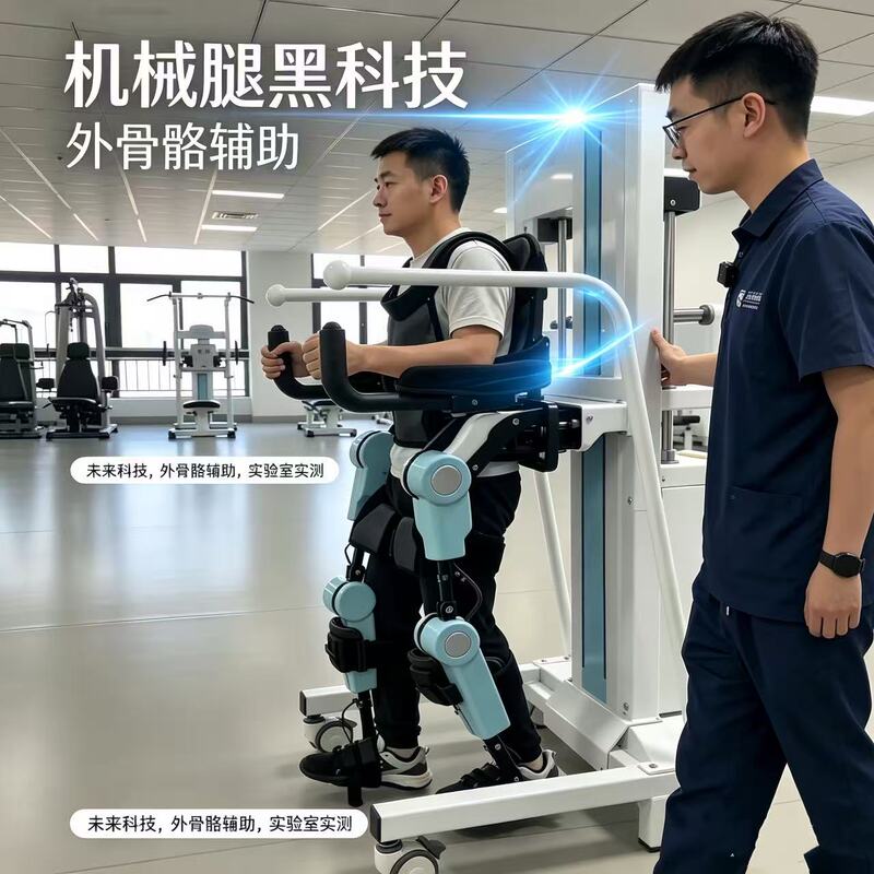Dreven Exoskeleton Robot Intelligent Exercise Aid for the Elderly to Stand and Walk, and for Hemiplegia Training of Lower Limb Walking Dreven Exoskeleton Robot Intelligent Exercise Aid for the Elderly to Stand and Walk, and for Hemiplegia Training of Lower Limb Walking