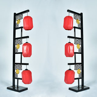 Chinese style wedding props, lanterns, wrought iron palace lanterns, han and tang wedding t-stage decorations, decorative screens