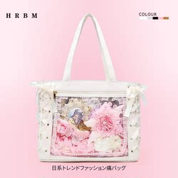 Ribbon-Style Ita Bag with High Aesthetic Value, Small Size, Suitable for Girls, Single Shoulder or Hand-Carry Commuter Bag, Ita Bag for Anime Culture