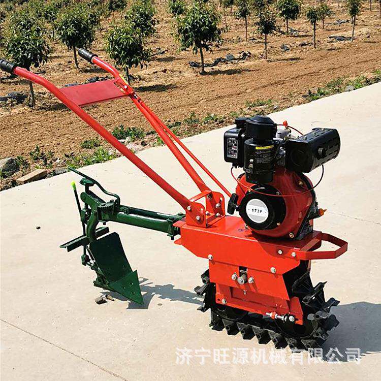 Bracelet rail cultivator mountain hilly crawler chain rail wy-066 micro tillage small gasoline cultivator chain rail rotary cultivator