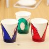Disposable paper cup holder imported from South Korea, tea and coffee paper cup holder, heat-insulated and anti-scalding, color 4 pack