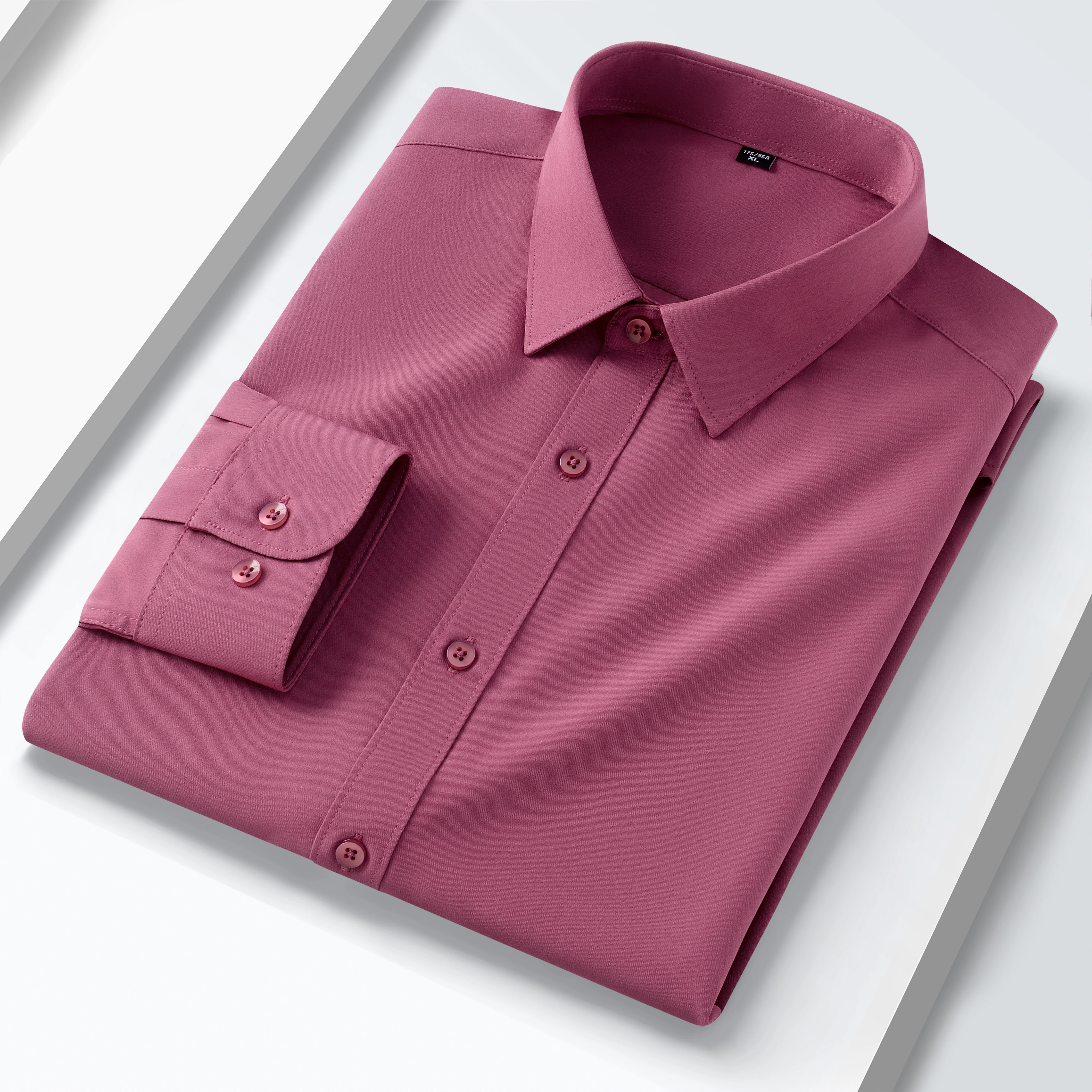 Летняя эластичная рубашка, костюм-классик, slim fit