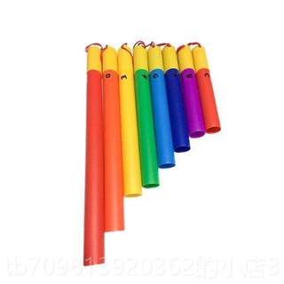 高档奥尔音夫乐8音音筒儿 彩色八器音筒 八管 幼园8音响管 幼儿园