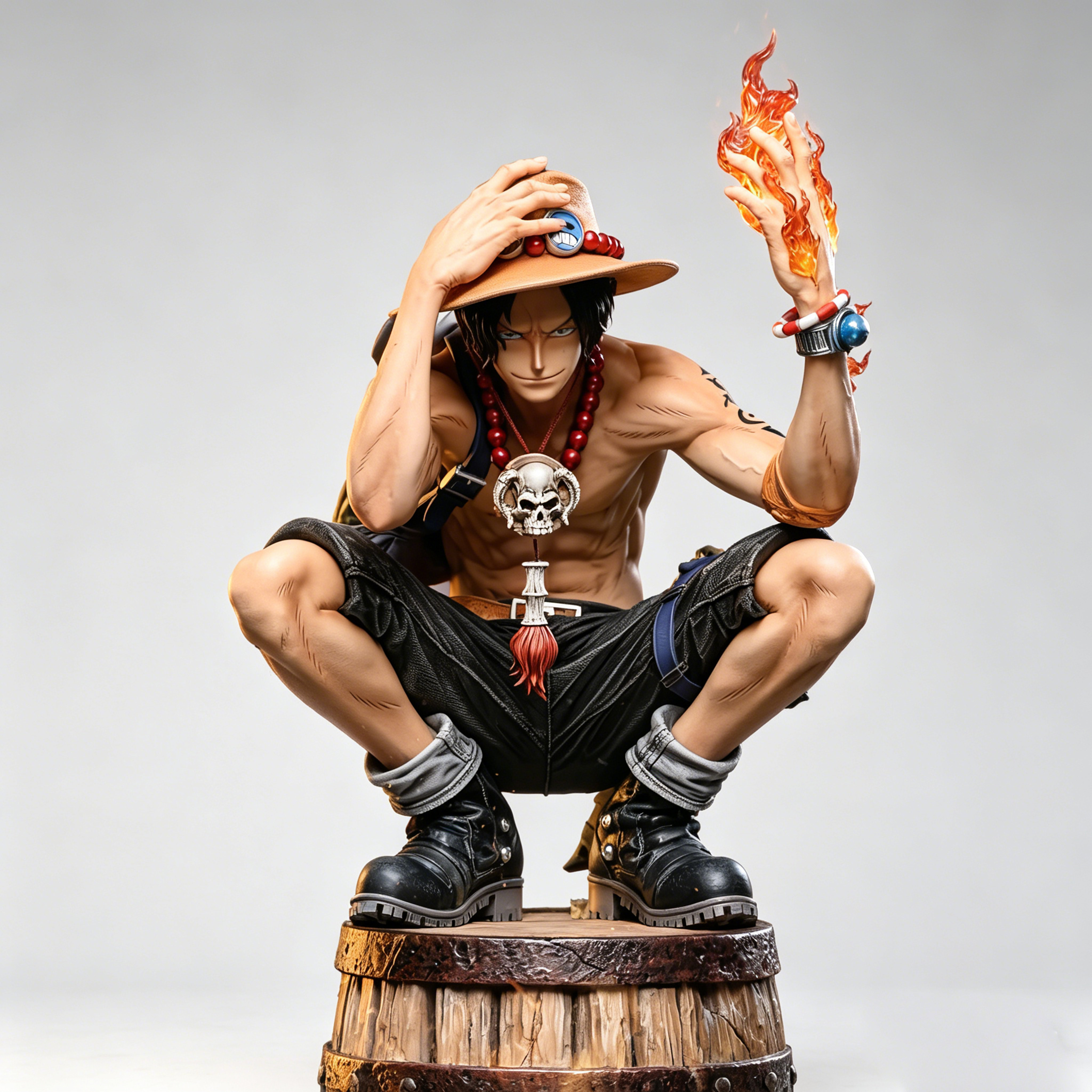 Ao Ace One Piece Anime Figure Toy Finished Model Ornament Limited Edition Pvc Statue Collectible Grade Display Item