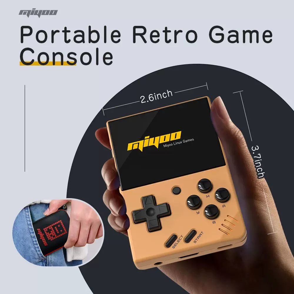Кармочная портативная ретро-ручная игровая консоль MIYOO MINI V4 2,8 дюйма