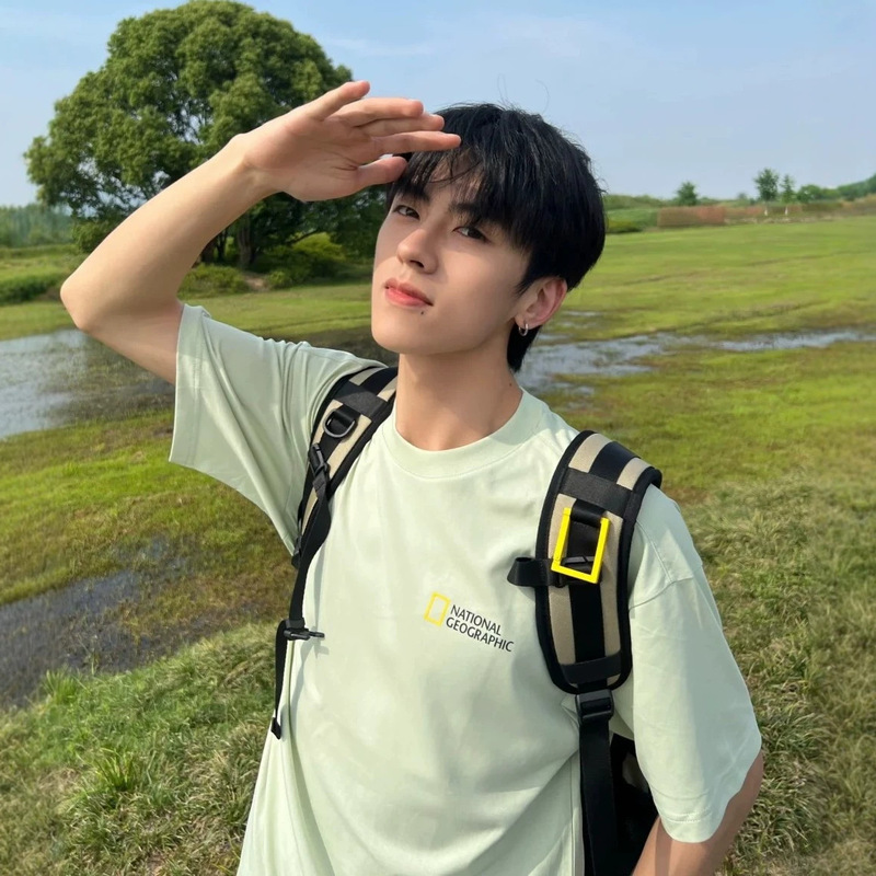 Ng National Geographic Unisex Outdoor Sports and Leisure Summer Cool Couple Round Neck Outdoor T-Shirt Short Sleeves