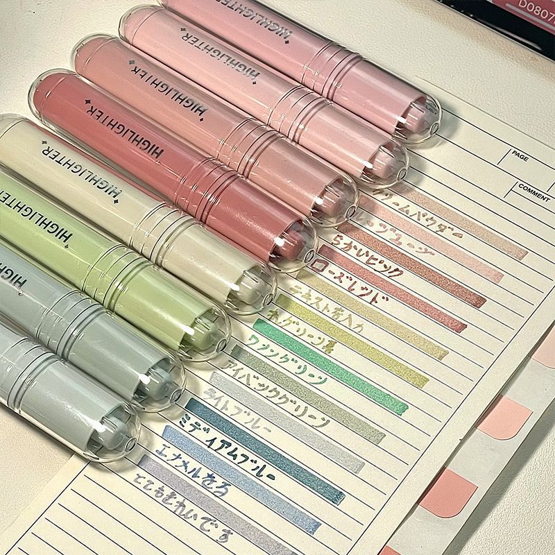 ins Stylish and Beautiful Highlighter Set for Classroom Notes, Highlighting Key Points, and Journaling, Quick-Drying and Smudge-Proof ins Stylish and Beautiful Highlighter Set for Classroom Notes, Highlighting Key Points, and Journaling, Quick-Drying and Smudge-Proof