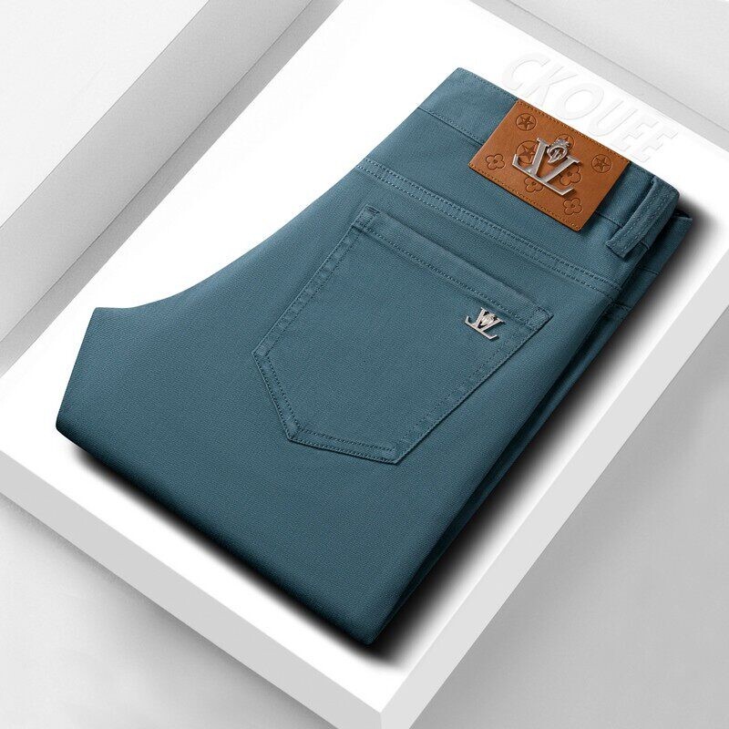 Jinyun Light Luxury High-End Clothing Spring/Summer Men's Lyocell Multi-Color Versatile Trendy Fashion Business Slim Fit Jeans