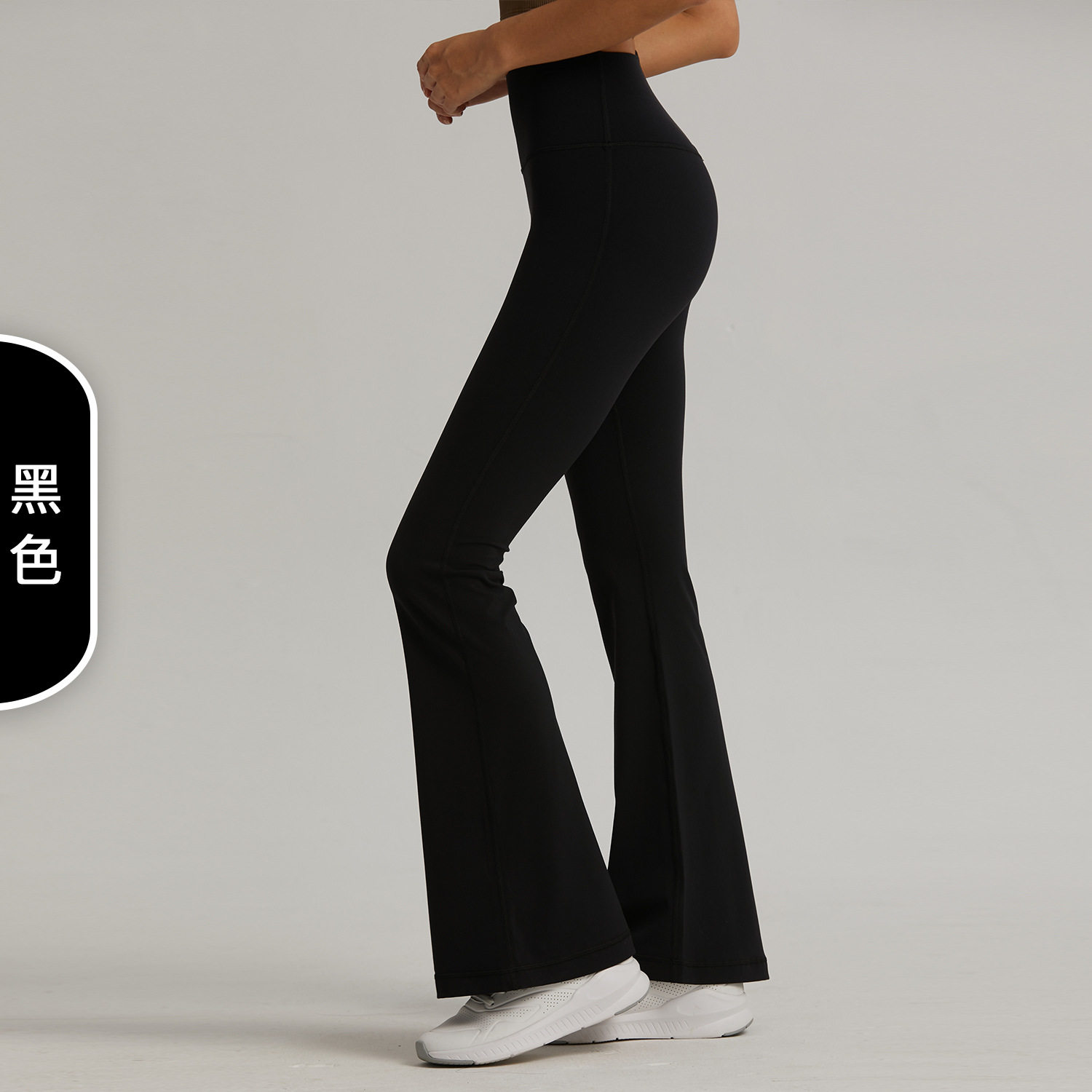 Lulu Authentic Nude Feel Flared Yoga Pants for Women, New Spring/Summer Style, High-Waisted, Hip-Lifting Fitness Pants, Tight-Fitting Flared Pants