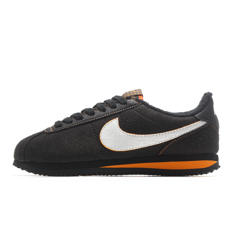 Nike Men's Shoes Cortez Black and Orange Day of the Dead Retro Casual Running Shoes Women's Shoes Ct3731-001